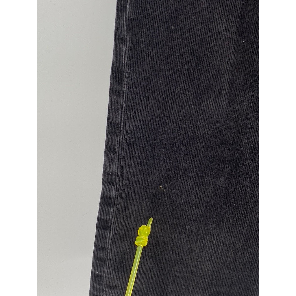RAFAELLA Women's Black Straight-Leg Regular-Fit Corduroy Pant SZ 6