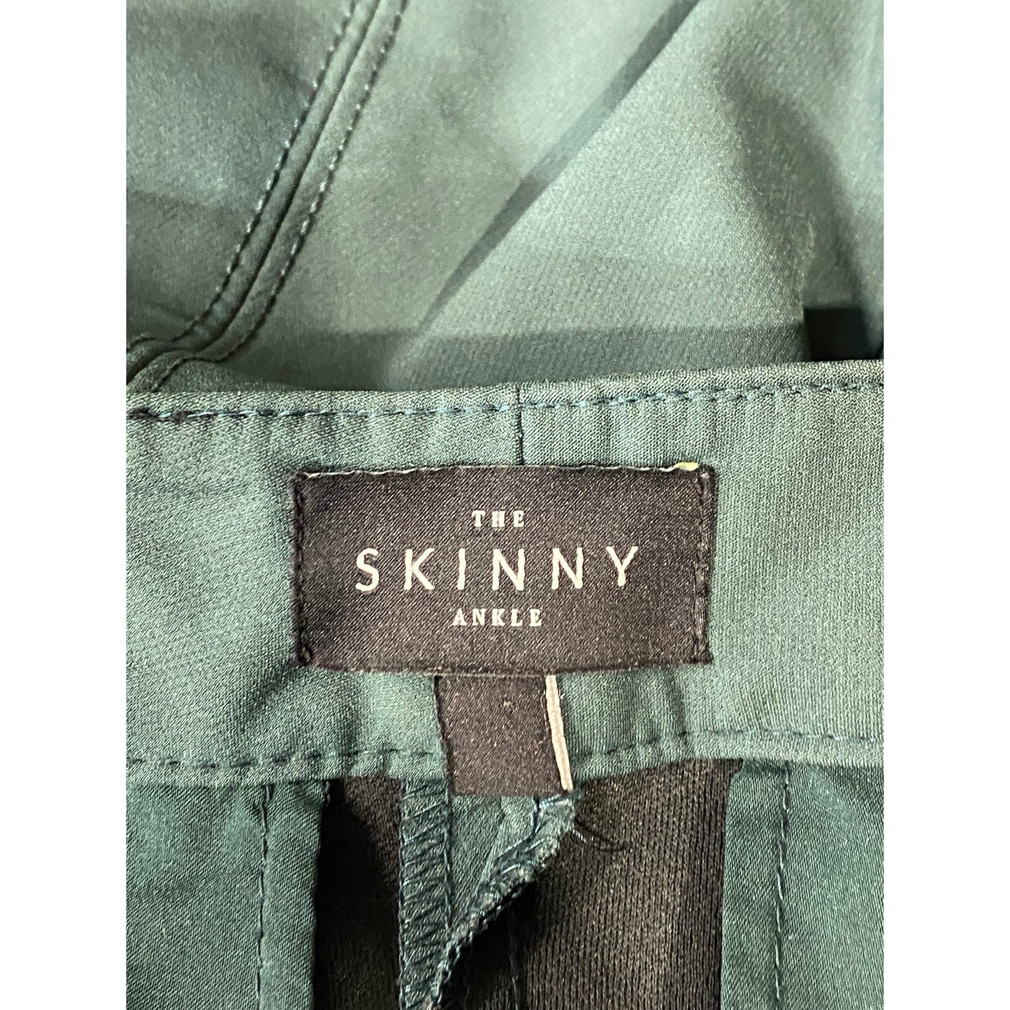 WHITE HOUSE BLACK MARKET Women's Dark Green The Skinny Ankle Pant SZ M