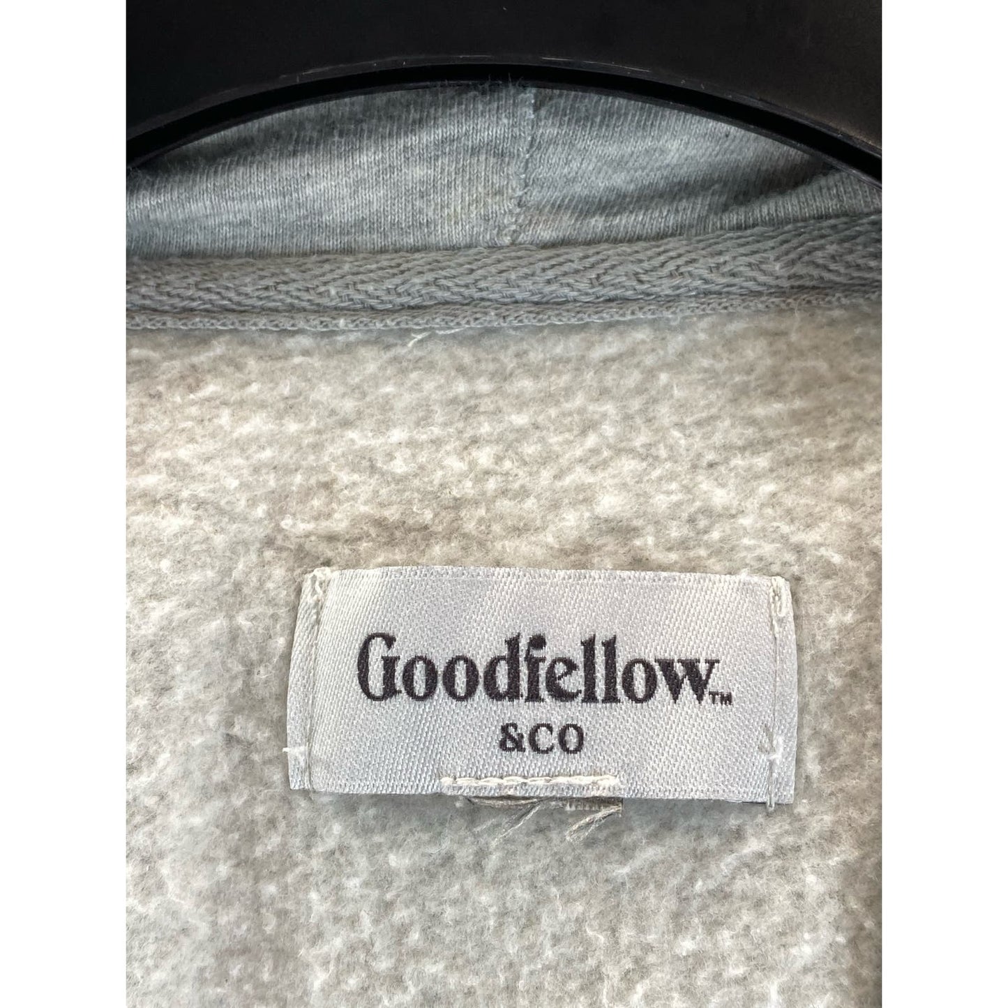 GOODFELLOW & CO Men's Light Gray Lipton Graphic Regular-Fit Pullover Hoodie SZ L