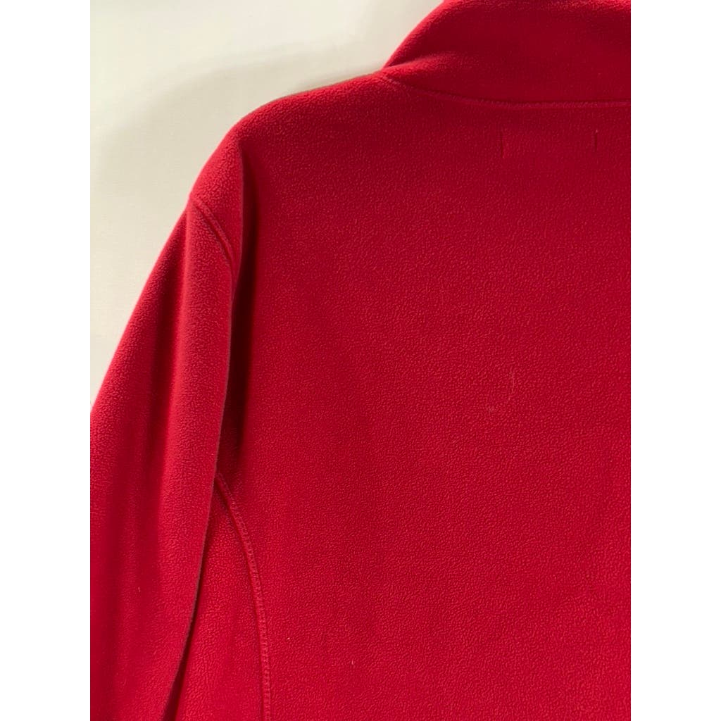 TRADITION COUNTRY COLLECTION Women's Plus Size Red Fleece Zip-Up Sweater SZ 1X