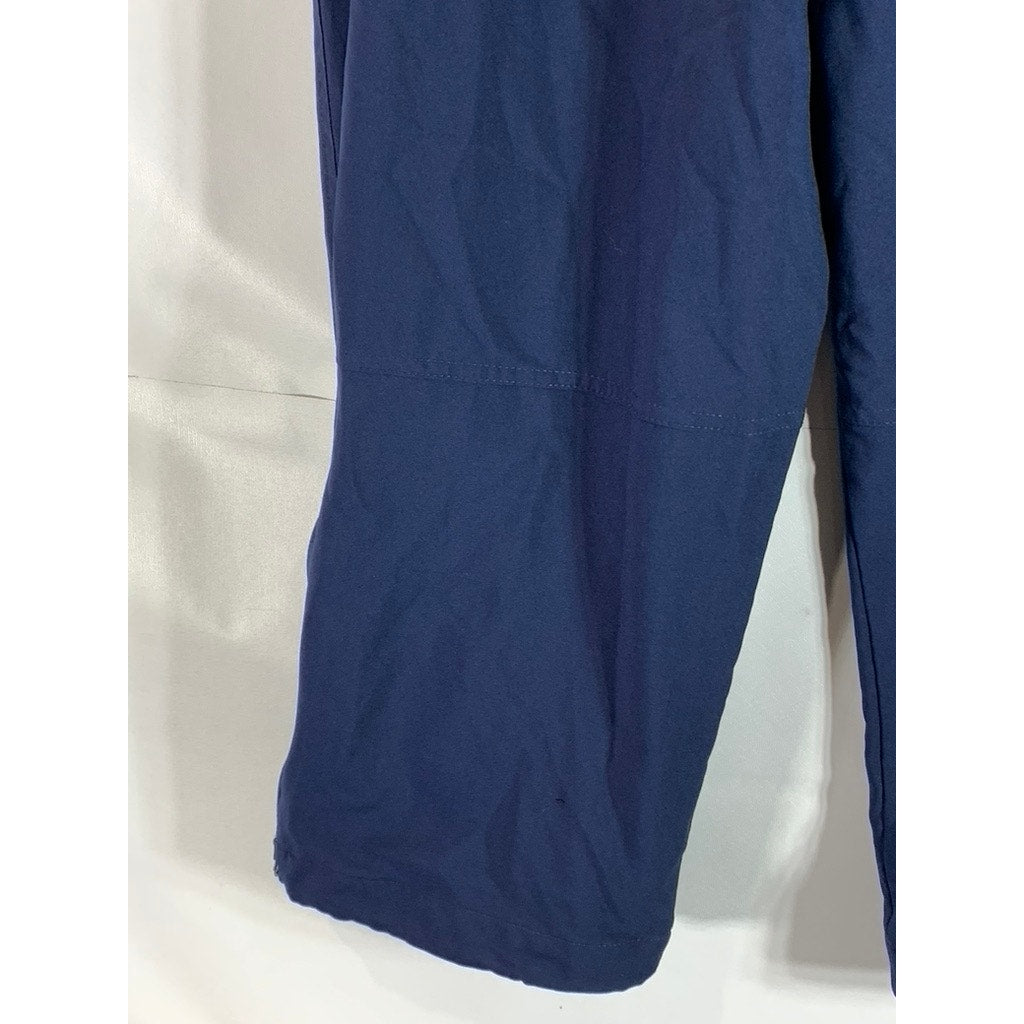 NIKE Men's Navy Dri-Fit Drawstring Zipper-Hem Pull-On Track Pant SZ M