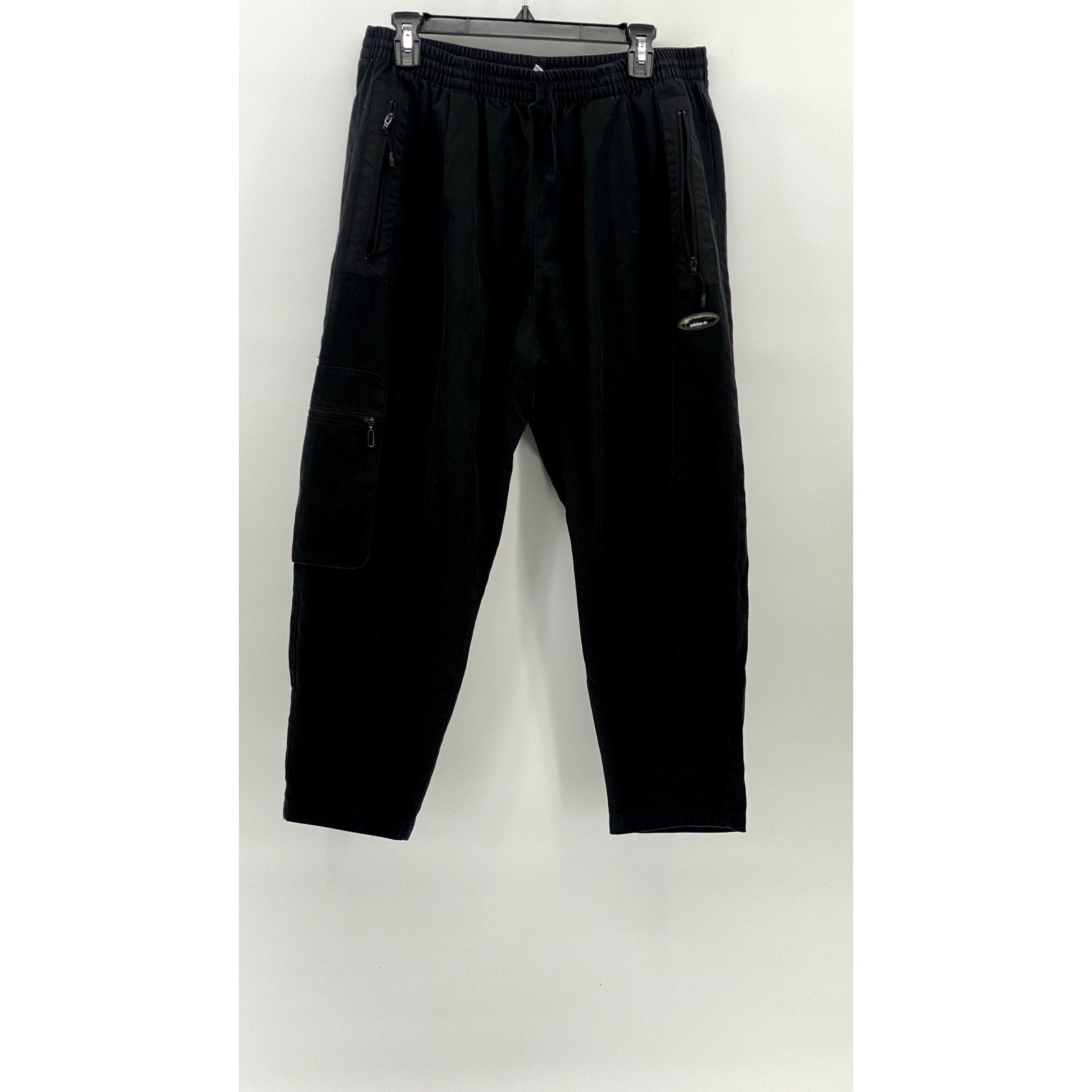 ADIDAS Men's Black Elastic Waist Pull-On Relaxed Active Sweatpants SZ L
