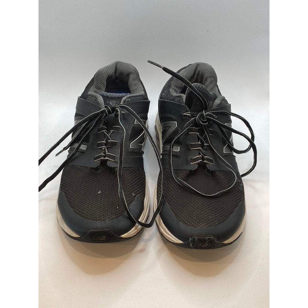 NEW BALANCE Men's Black Mesh Lace-Up Round-Toe Running Active Sneakers SZ 10.5