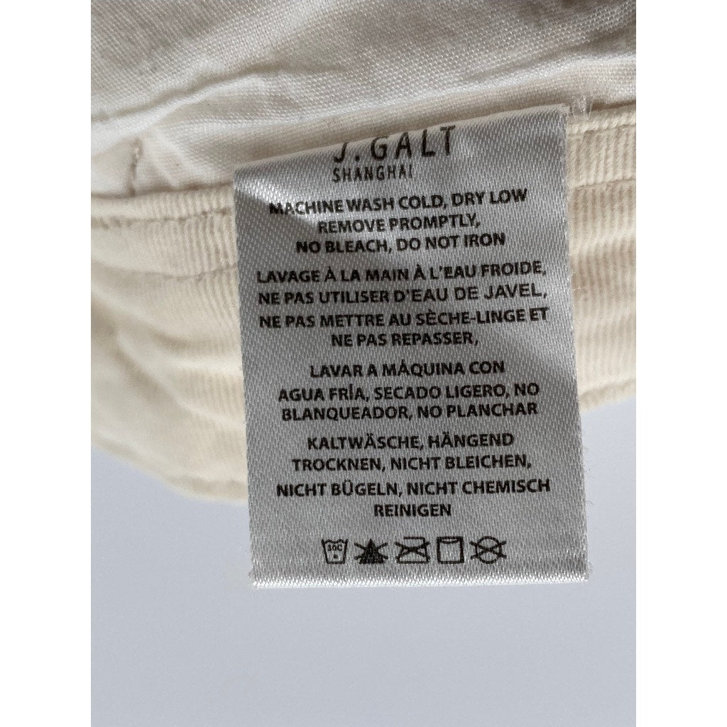 J. GALT Women's Beige Straight-Leg Casual Cargo Pants SZ S