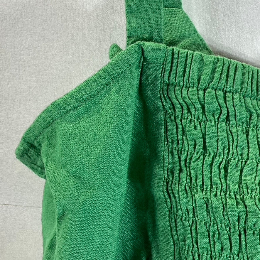 UNIVERSAL THREAD Women's Dark Green Tie-Front Adjustable Strap Crop Top SZ M