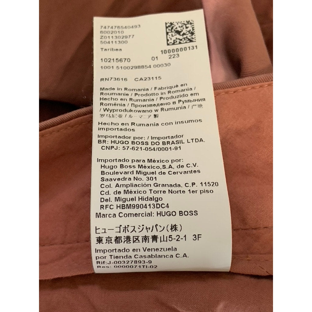 BOSS HUGO BOSS Women's Terracotta Straight-Leg Pant SZ 8