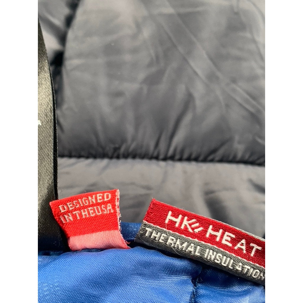 HAWKE & CO Men's Gray Sport Performance Zip-Up Thermal Puffer Jacket SZ L