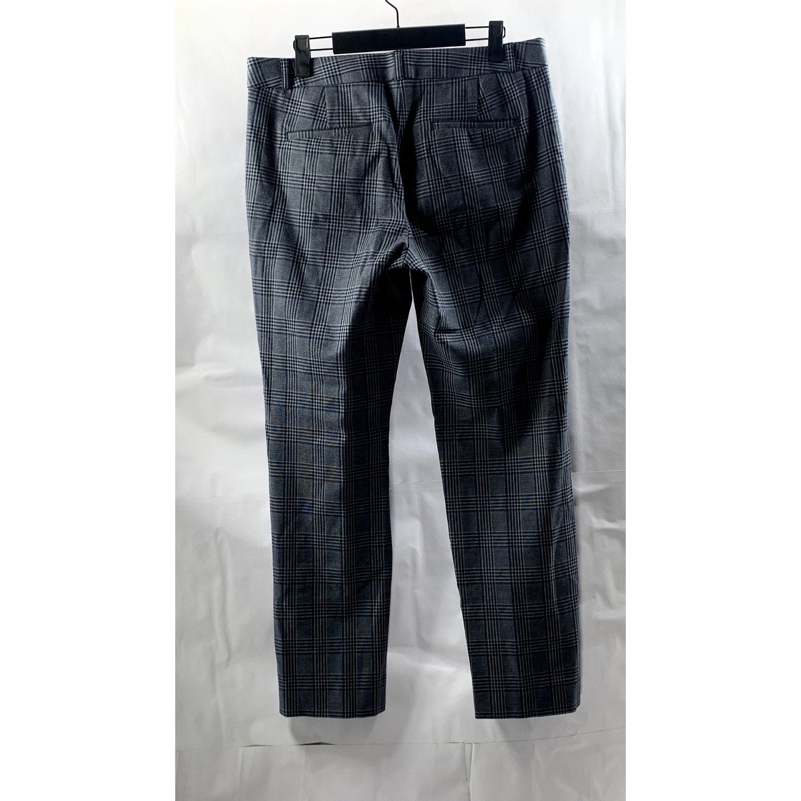 BANANA REPUBLIC Women's Blue Plaid Sloan Slim-Fit Ankle Pant SZ 6