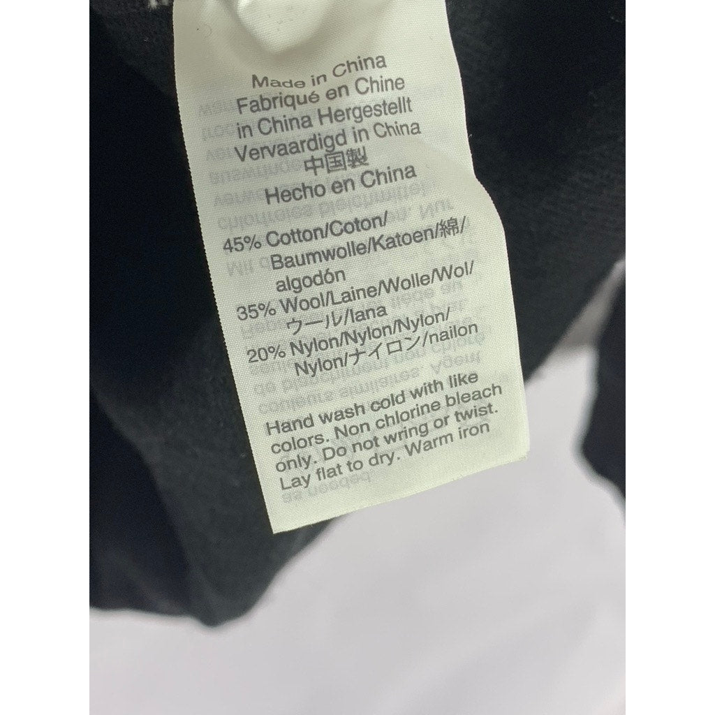 J. CREW MERCANTILE Women's Black Solid Crewneck Cotton-Blend Sweater SZ XS