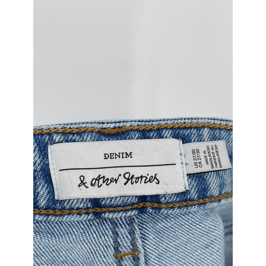 & OTHER STORIES Women's Light Blue Denim Straight-Leg Jean SZ 27/30