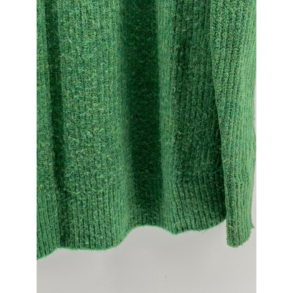 C&A THE BASICS Men's Dark Green Crewneck Knit Pullover Sweater SZ M