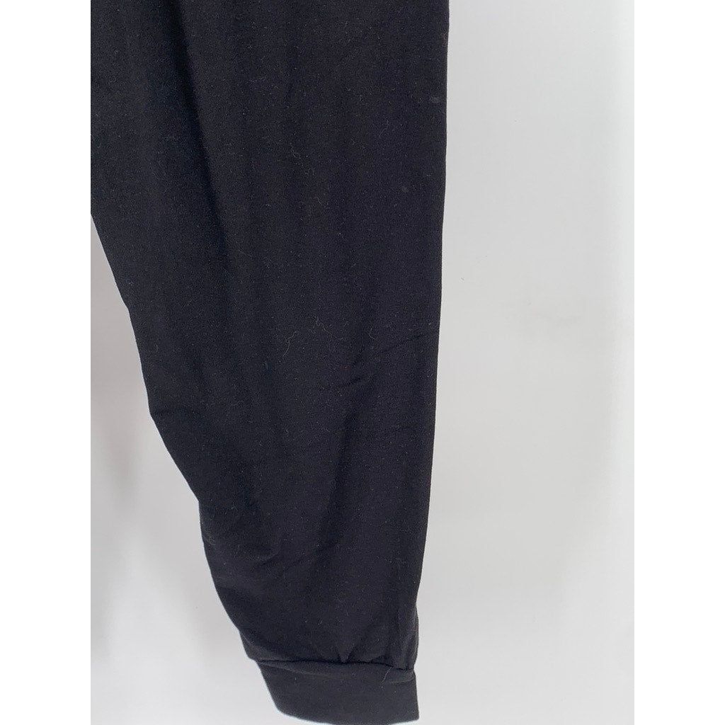 ATHLETIC WORKS Women's Black Solid Jogger Sweatpants SZ M