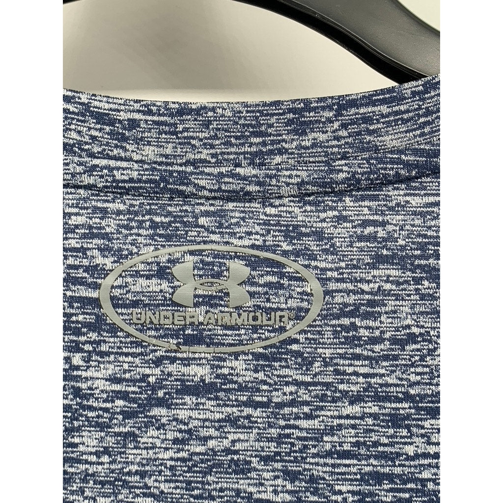 UNDER ARMOUR Men's Blue HeatGear Loose Fit Short Sleeve T-Shirt SZ XL