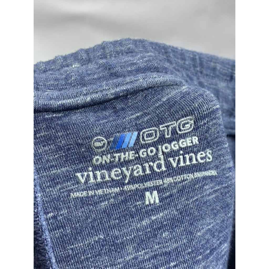 VINEYARD VINES Men's Navy Blue Heathered On-Th-Go Jogger Pant SZ M