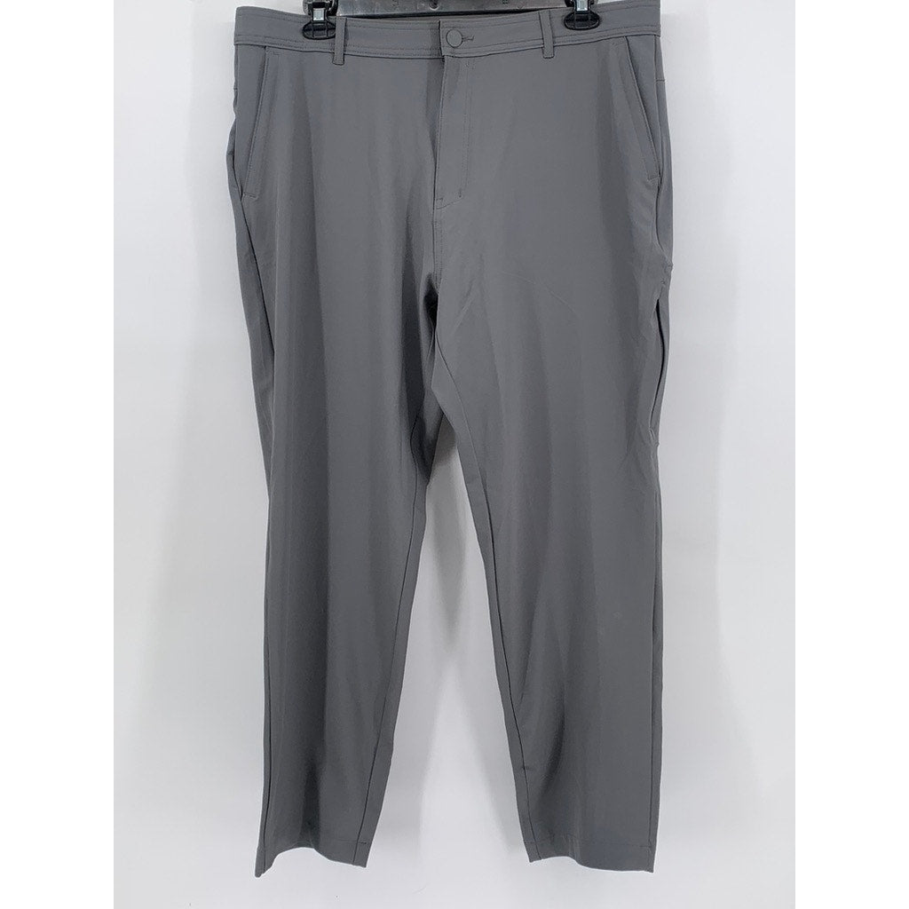 HURLEY Men's Gray 5-Pocket Hybrid Stretch Straight Leg Pant SZ 38X32