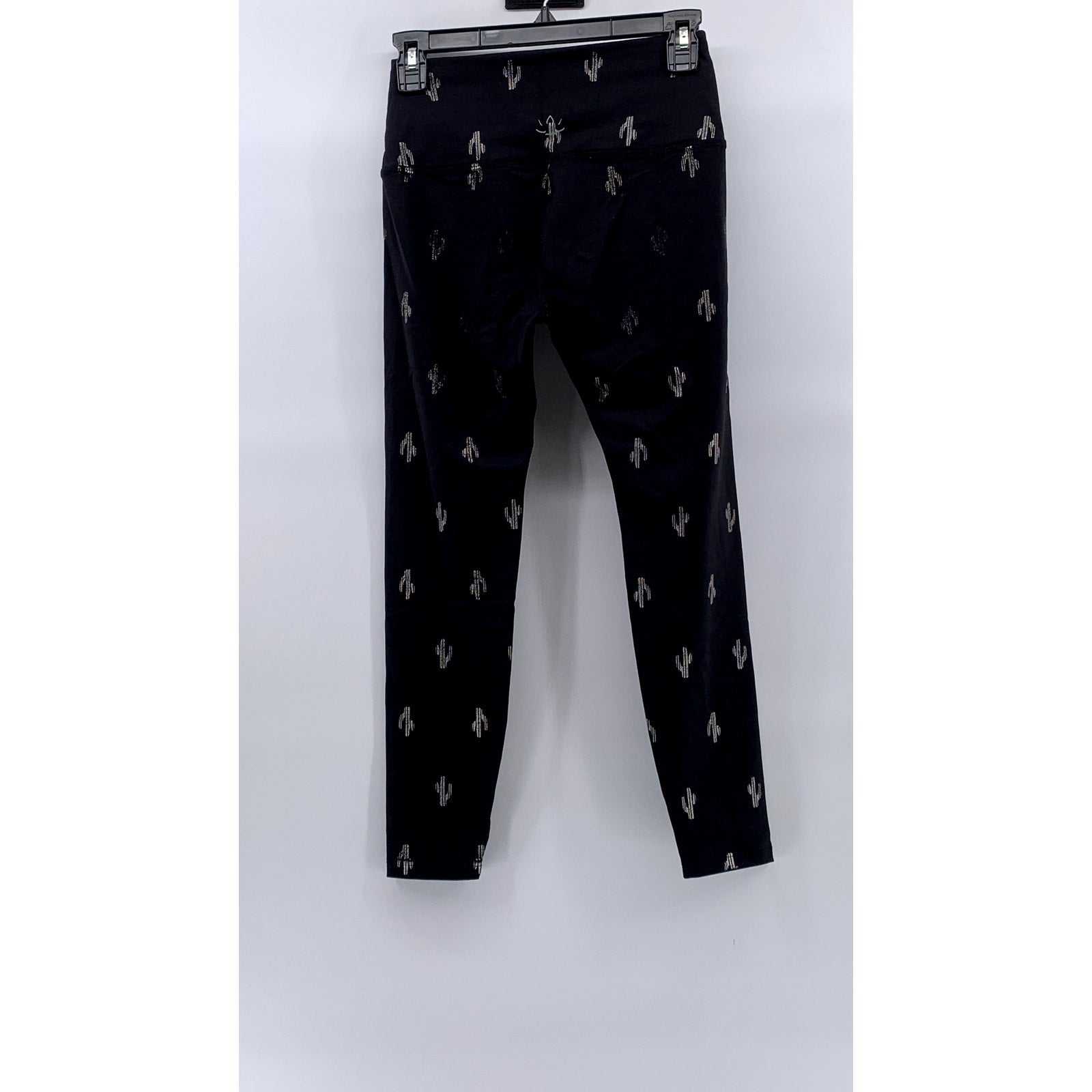 BEYOND YOGA Women's Black Cactus Print High-Rise Pull-On Leggings SZ S
