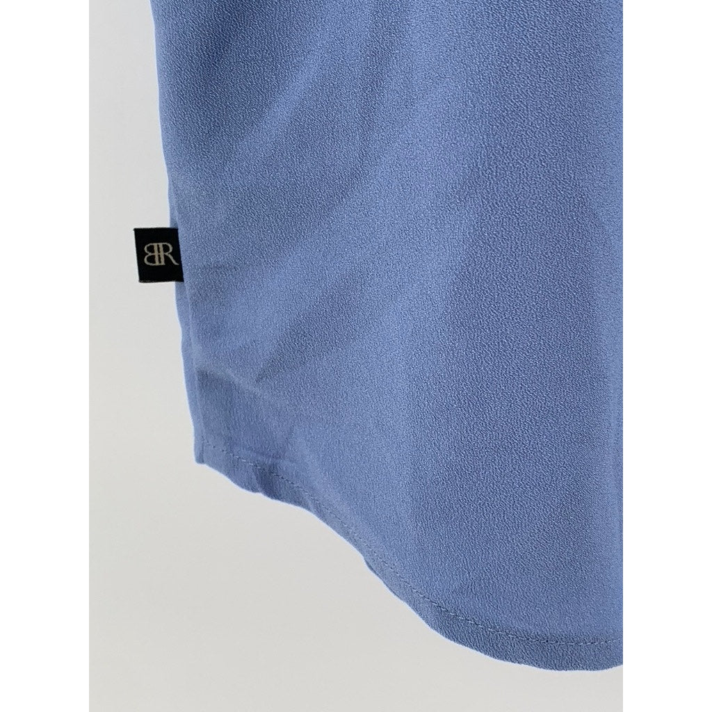 BANANA REPUBLIC Women's Blue V-Neck Short Sleeve Top SZ XL