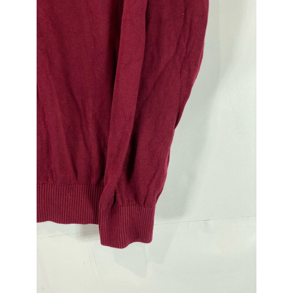 TOMMY HILFIGER Men's Sonoma Red V-Neck Pullover Sweater SZ L