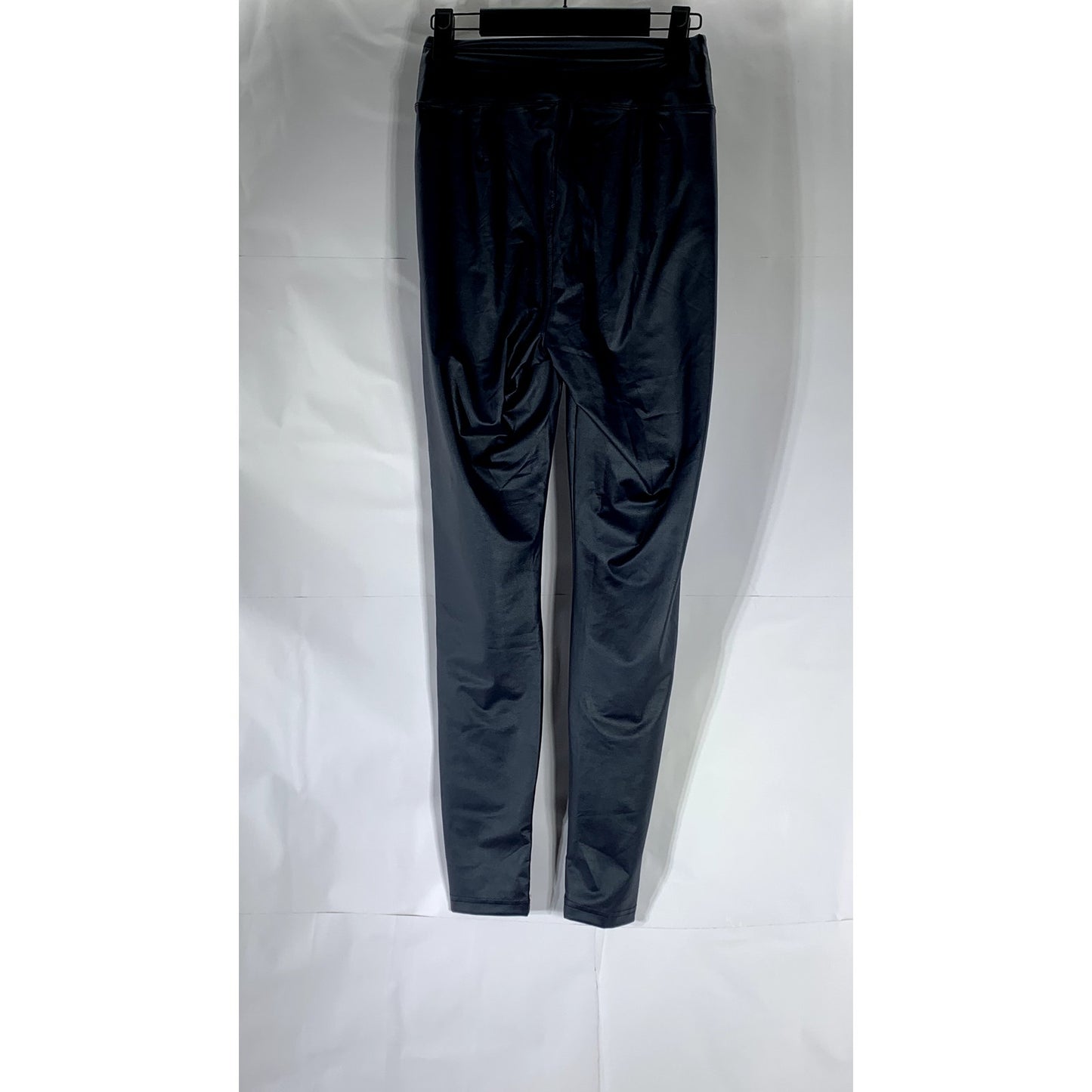 OFFLINE By AERIE Women's Blue Solid Faux-Leather High-Rise Fitted Leggings SZ M