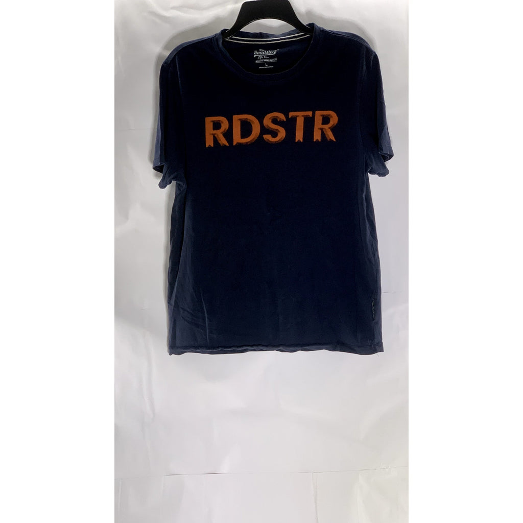 THE ROADSTER LIFE CO. Women's Navy-Orange "RDSTR" Logo Short Sleeve Top SZ L