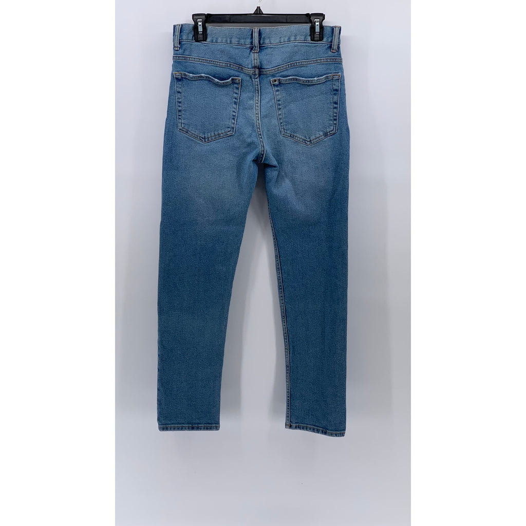 & DENIM Men's Light Blue Wash Slim Five-Pocket Jeans SZ 30X30