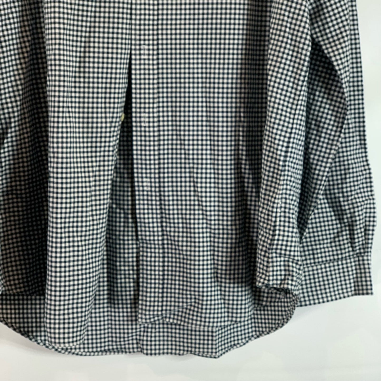 RALPH LAUREN Men's Black Gingham Classic-Fit Button-Up Long Sleeve Shirt SZ XL