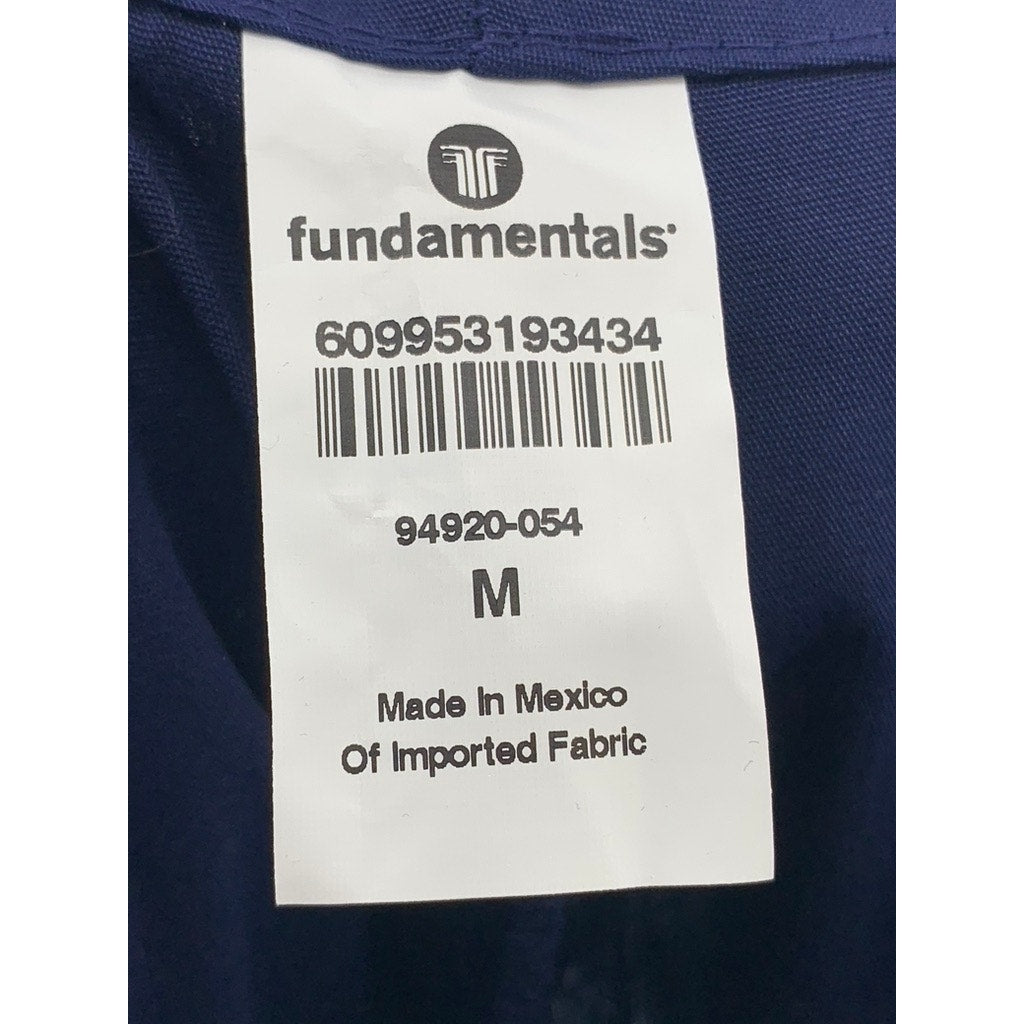 FUNDAMENTALS Men's Navy Solid Straight Leg Scrub Pants SZ M