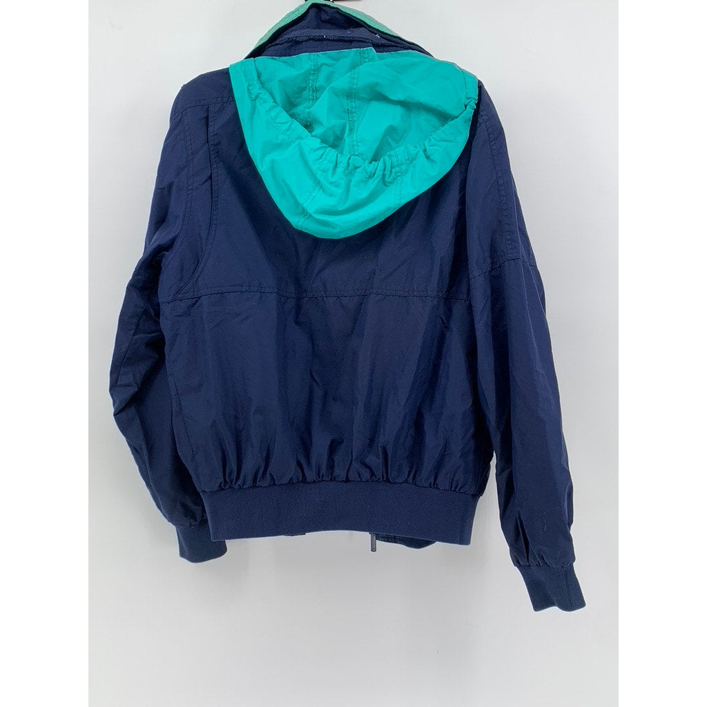 PACIFIC TRAIL Men's Vintage Blue Barrier Cloth Zip-Up Jacket SZ S