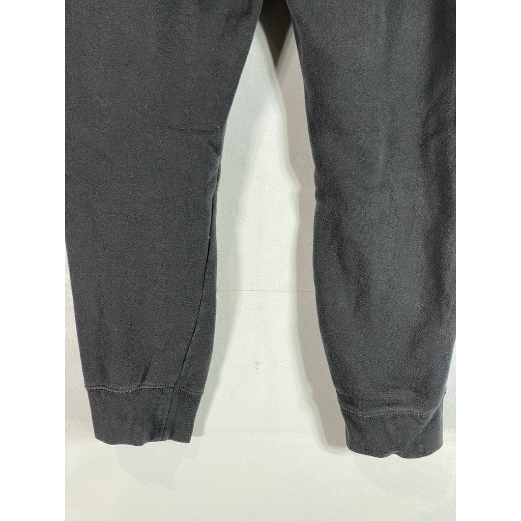 NIKE Women's Gray Club Fleece Swoosh Logo Drawstring Pull-On Sweatpants SZ S