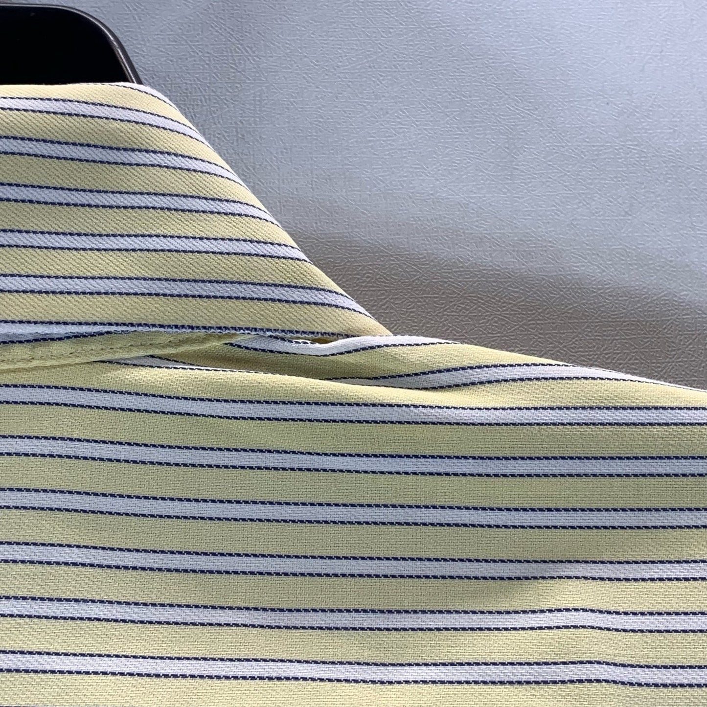 BROOKS BROTHERS 346 Men's Yellow Striped No-Iron Original Button-Up Shirt SZ S