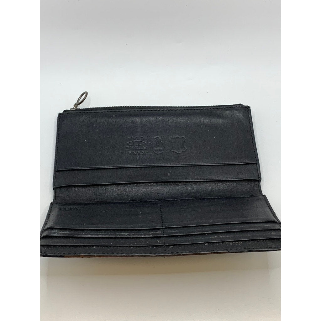 KARA BAGS Women's Black Leather Wallet Bag SZ OS