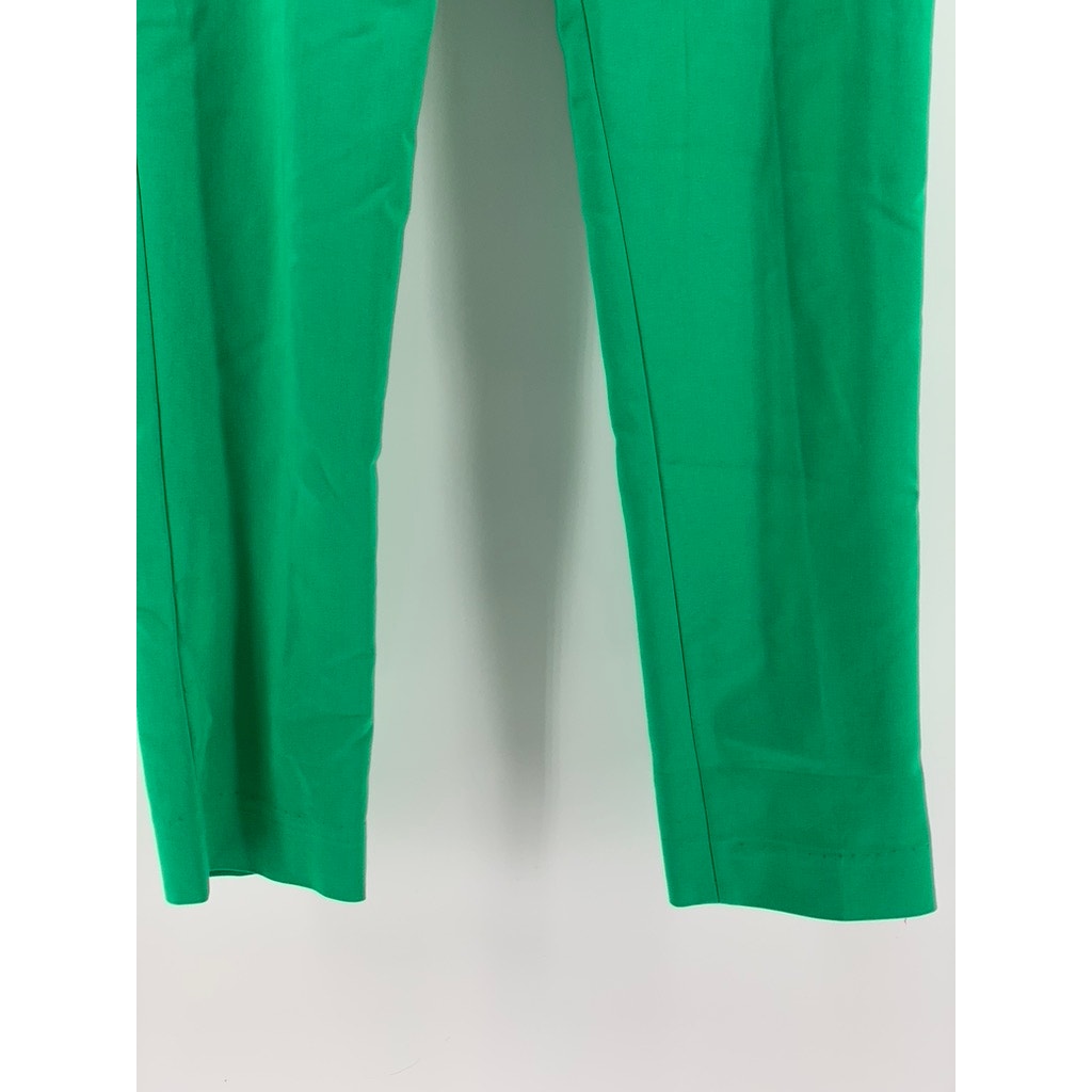 EXPRESS Women's Green Regular-Fit Editor Straight-Leg Pants SZ 00R