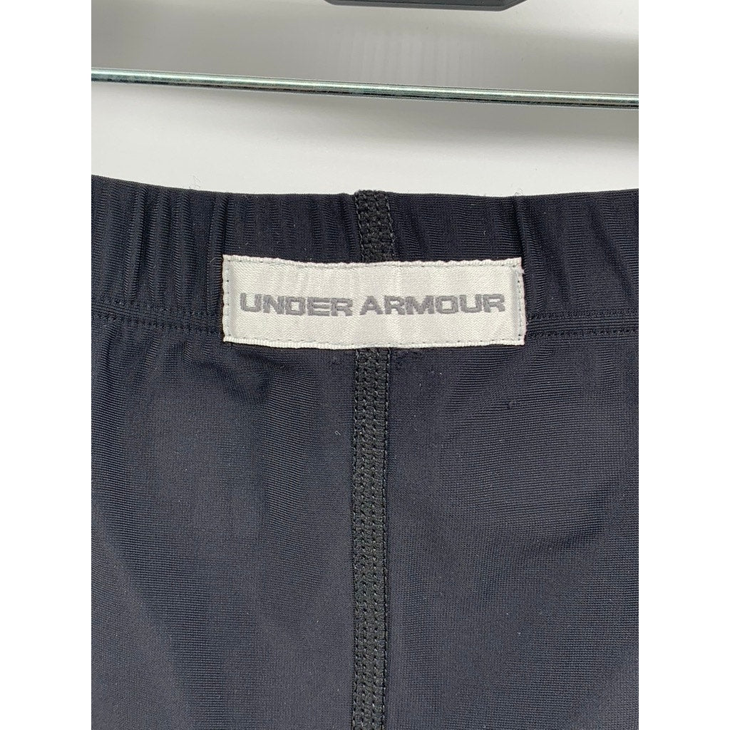 UNDER ARMOUR Women's Black Compression Biker Shorts SZ L