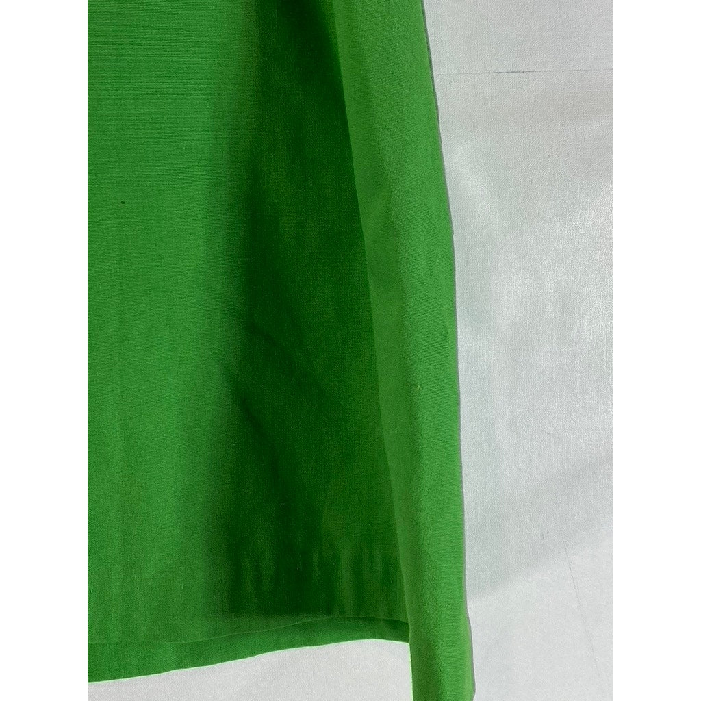 VINTAGE Women's Green Toucan/Parrot Graphic Knee Length A-Line Skirt SZ S