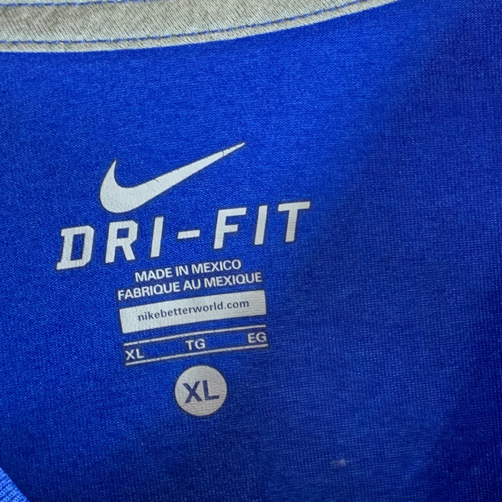 NIKE Men's Blue Dri-Fit V-Neck Short Sleeve Active T-Shirt SZ XL