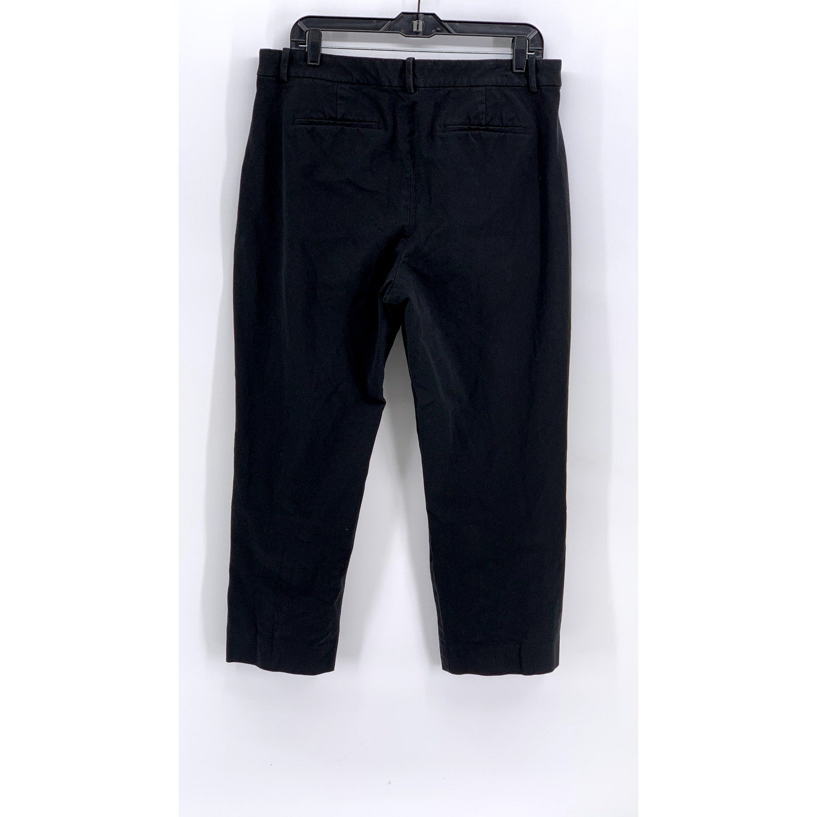 J.CREW Women's Black Solid Straight-Leg Kallie Ankle Pant SZ 14