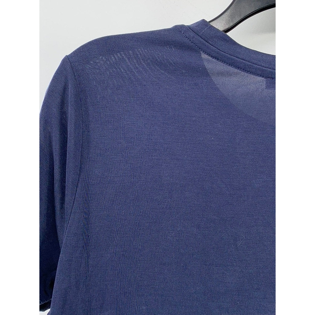FOREVER 21 Women's Navy Crewneck Short Sleeve T-Shirt SZ L