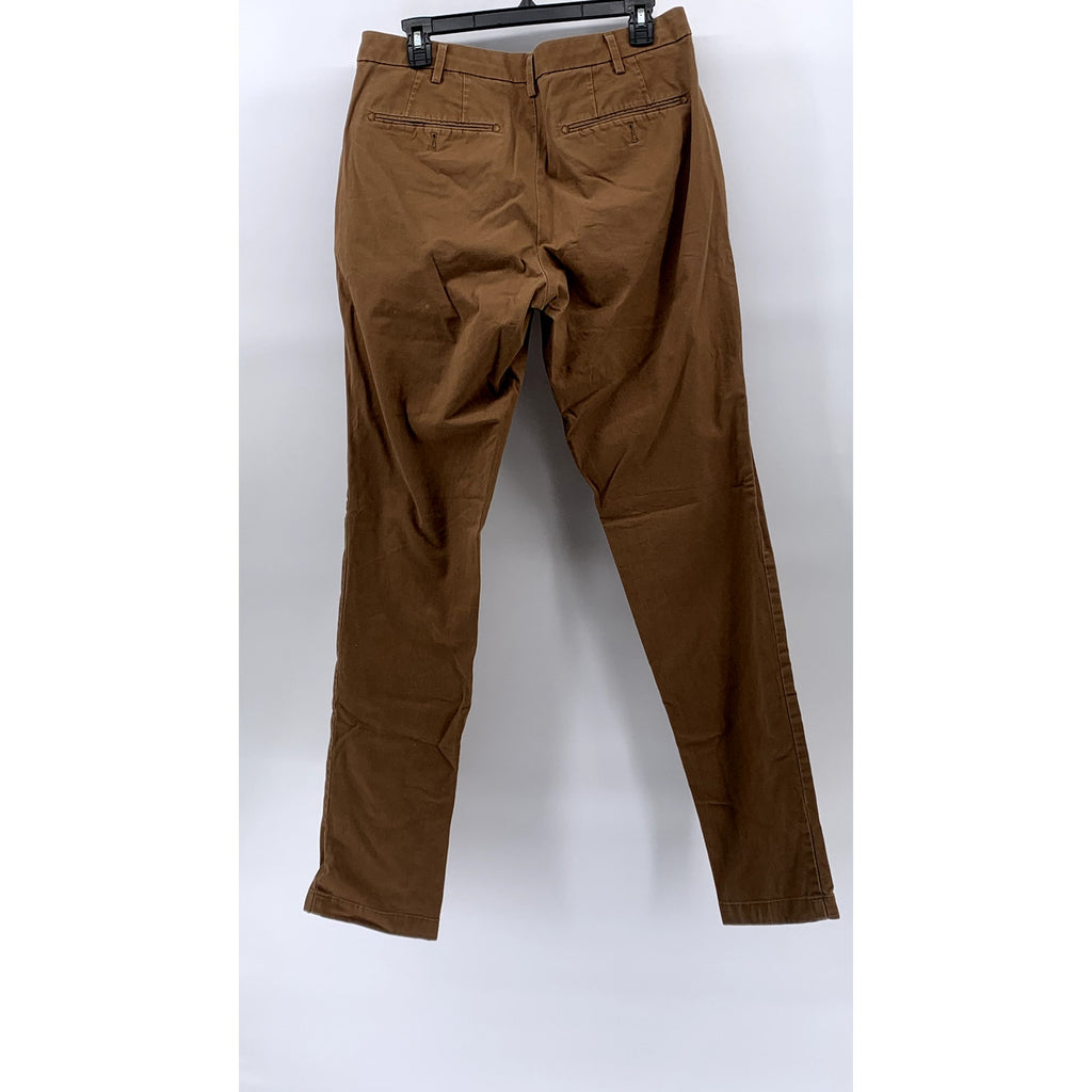 UNIQLO Men's Brown Slim-Leg Regular Fit Casual Chino Pants SZ 32X34