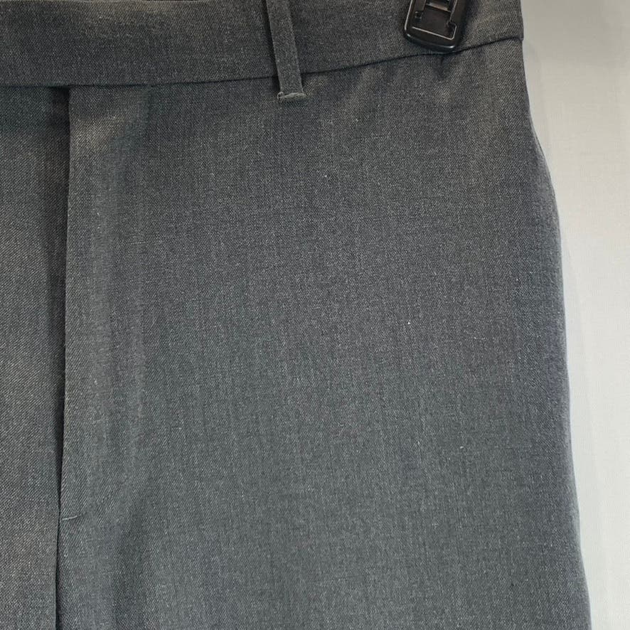 PERRY ELLIS PORTFOLIO Men's Gray Folio-Flex Modern-Fit Dress Pant SZ 34x32