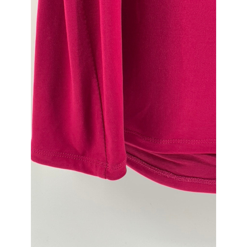 JONES STUDIO SEPARATES Women's Plus Burgundy Pleated Sleeveless Top SZ 22W
