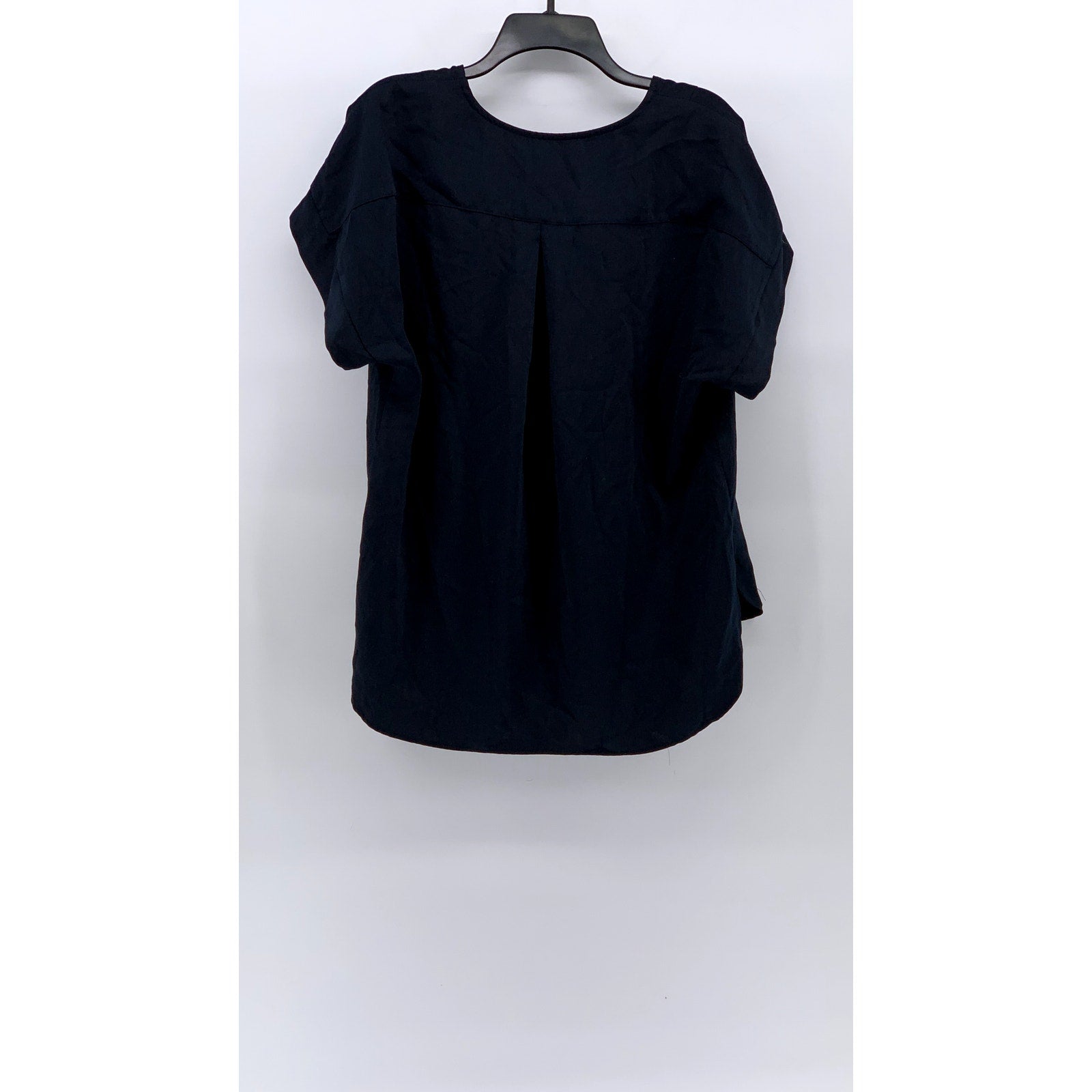 CARGO CREW Women's Navy Solid Half-Button Short Sleeve Uniform Shirt SZ 14(US10)