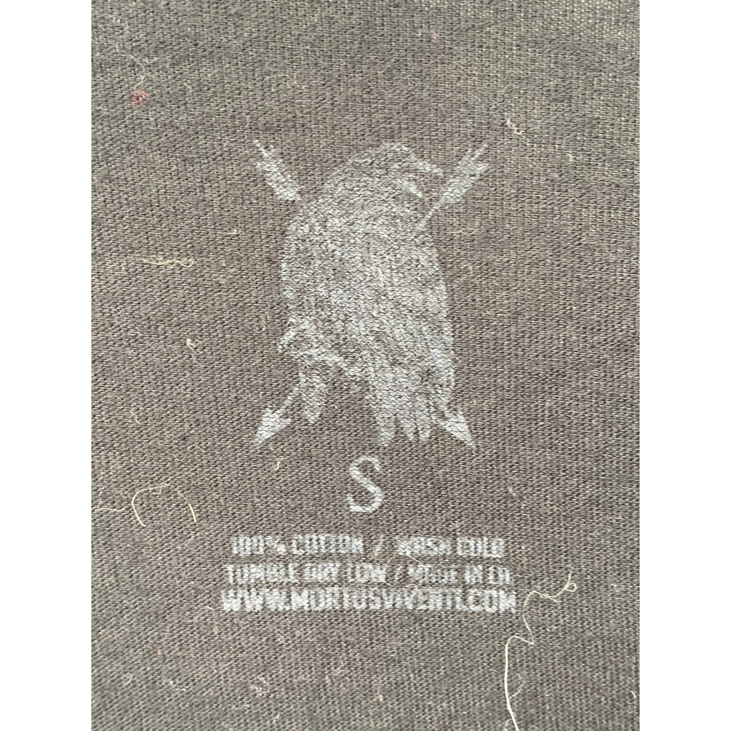 MORTUS VIVENTI Men's Skeleton Graphic Crewneck Short Sleeve T-Shirt SZ S