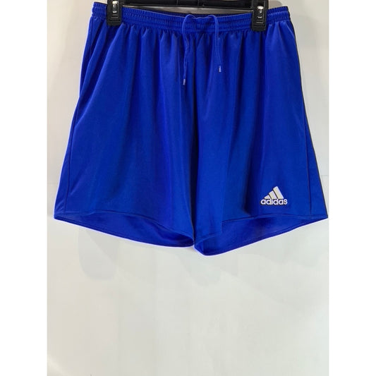 ADIDAS Men's Royal Blue Climalite Elastic Waist Pull-On Soccer Shorts SZ L