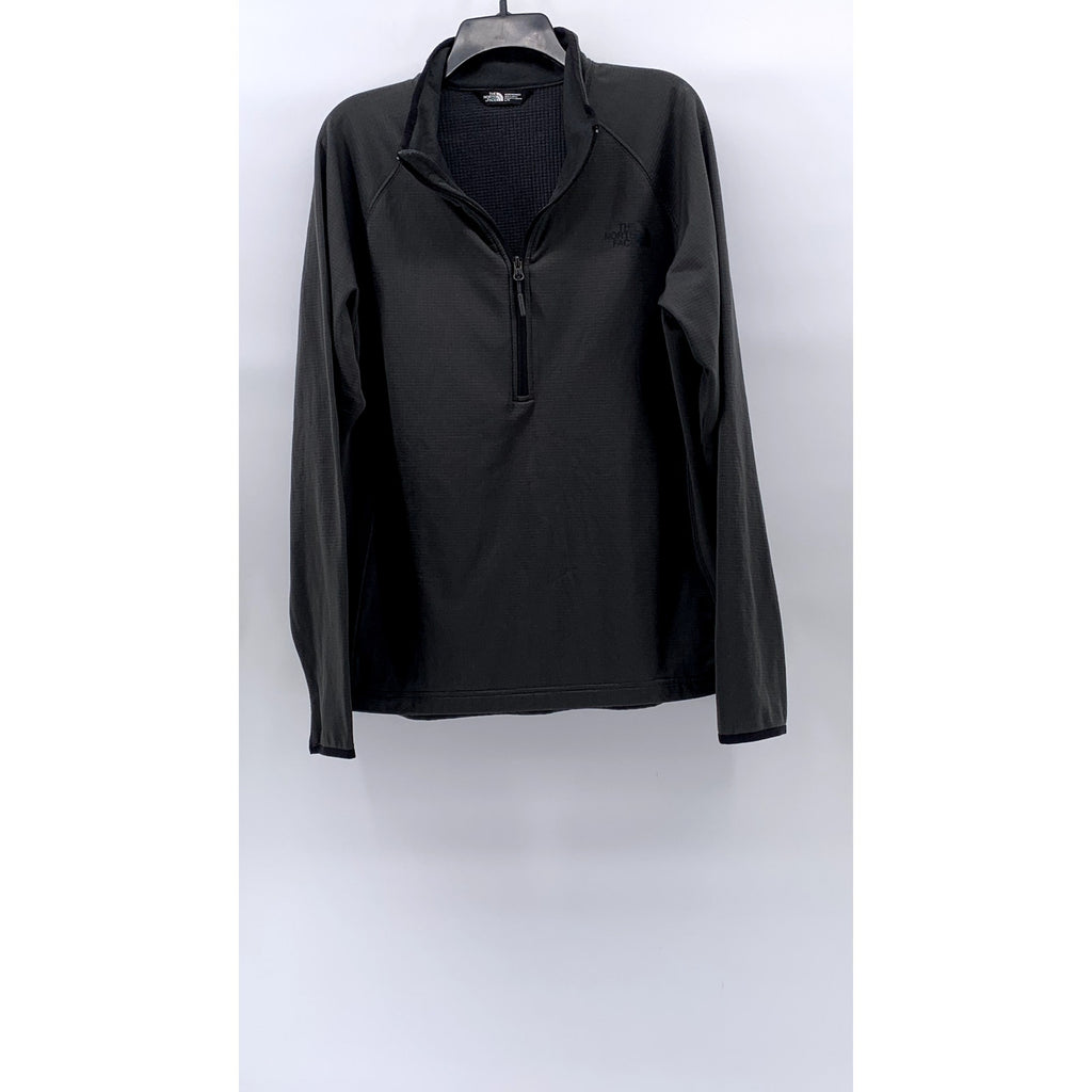 THE NORTH FACE Men’s Charcoal Gray Half-Zip Textured Pullover Sweater SZ L