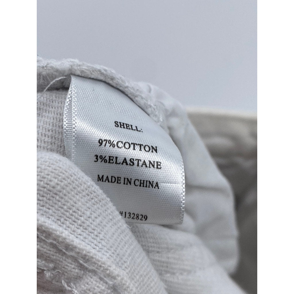 SUPERDOWN Women's White Five-Pocket Wide-Leg Raw-Hem Denim Jeans SZ XS