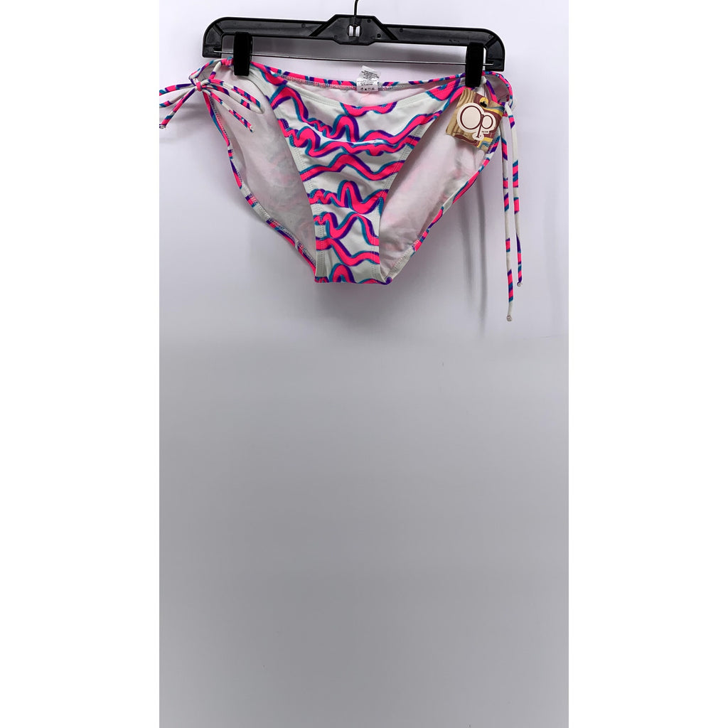 OP Ocean Pacific Women's Pink Retro Abstract Bikini Bottom SZ XL