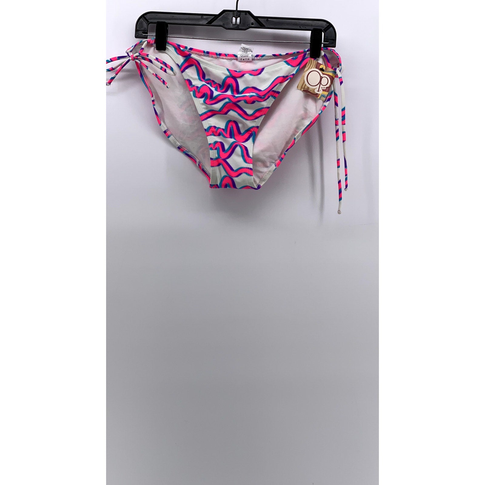 OP Ocean Pacific Women's Pink Retro Abstract Bikini Bottom SZ XL