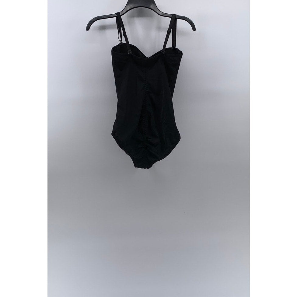 MARILYN MONROE Women's Black Removeable Strap Shaping Bodysuit SZ M
