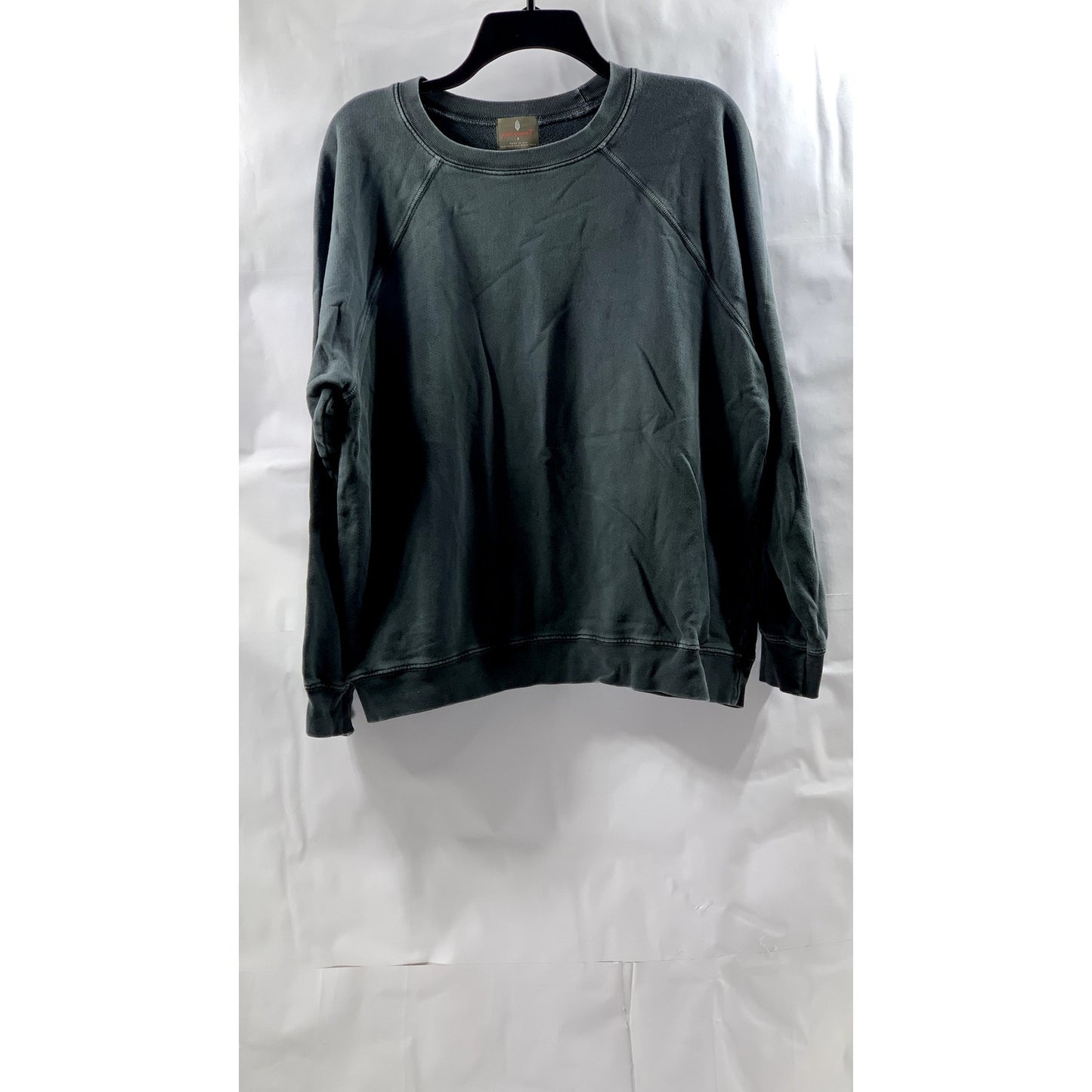 FREE PEOPLE MOVEMENT Women's Washed Gray Crewneck Long Sleeve Sweatshirt SZ S