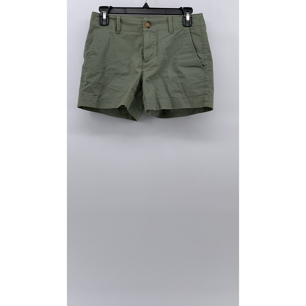LOFT Women's Petite Olive Green Monroe Casual 4" Chino Shorts SZ 00P
